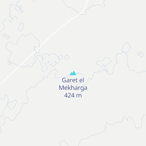 Map of Garet el Mekharga