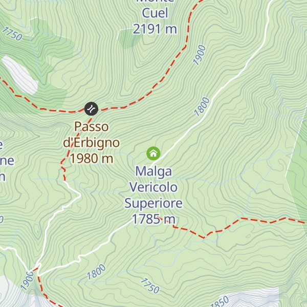 Map of Malga Vericolo Superiore
