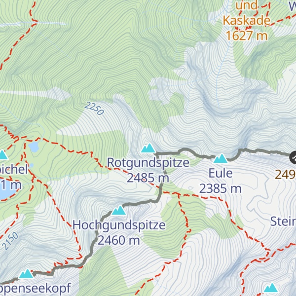 Map of Rotgundspitze