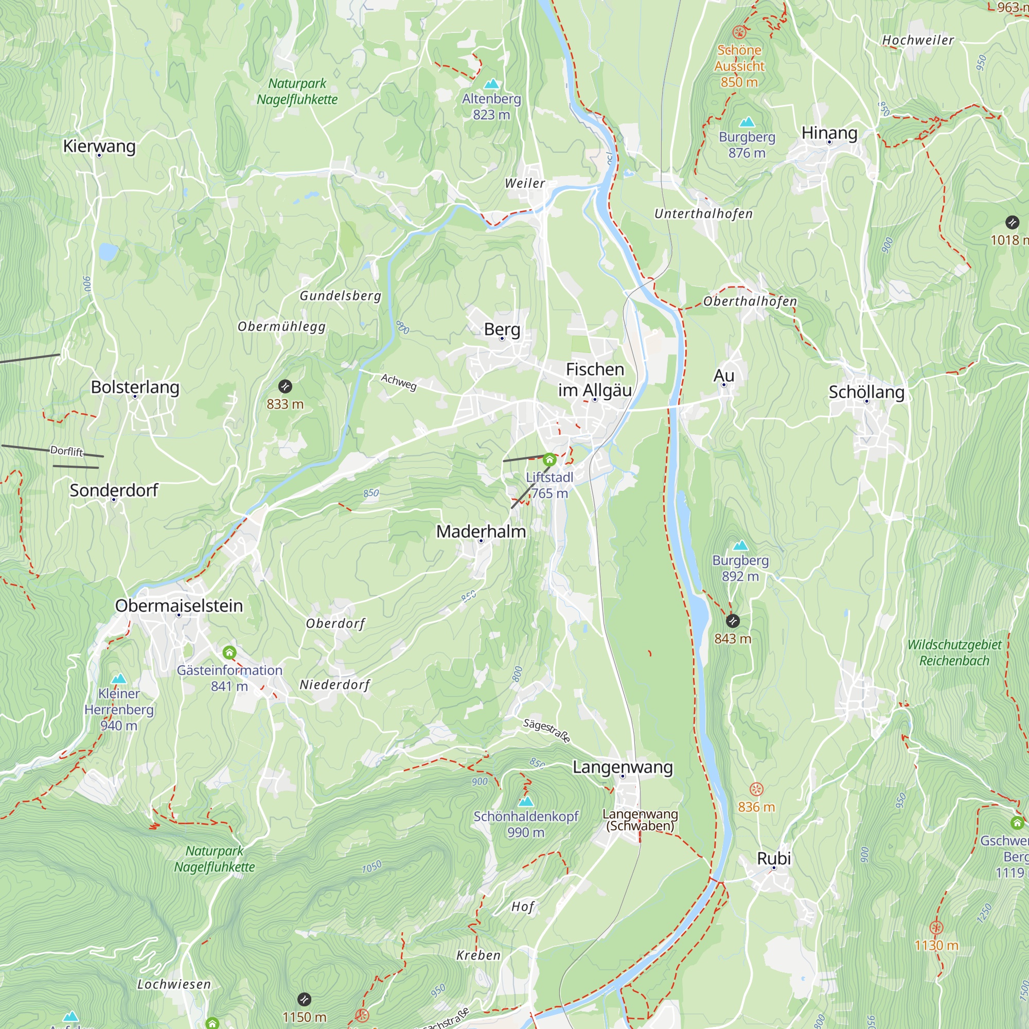 Maderhalm map