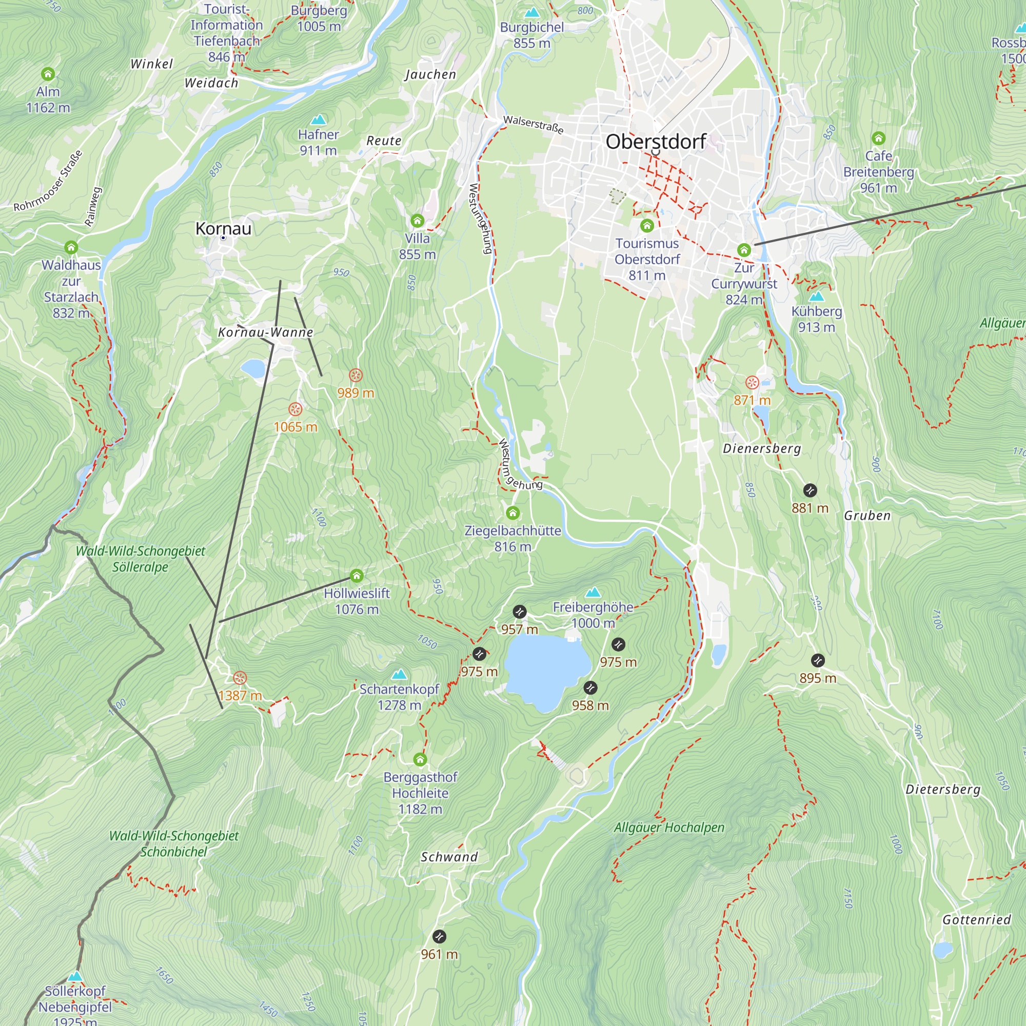 Ziegelbachhütte map