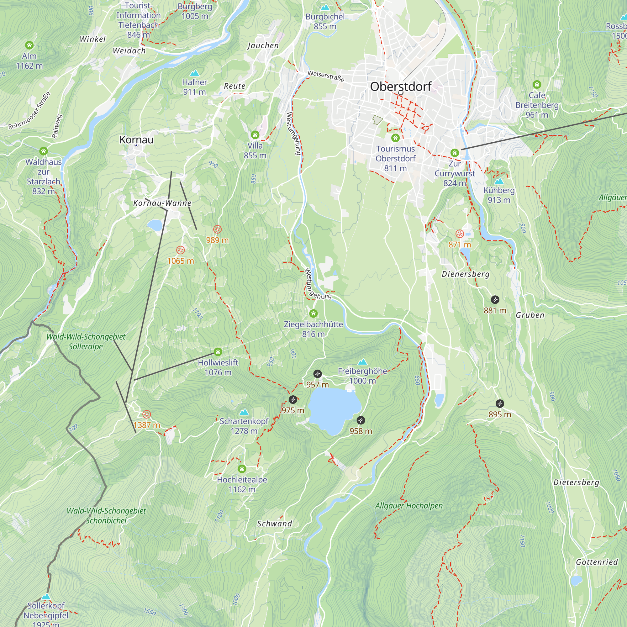 Ziegelbachhütte map