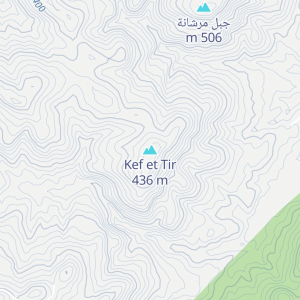 Map of Kef et Tir