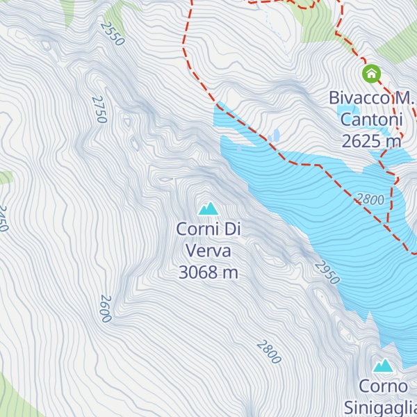 Map of Corni Di Verva