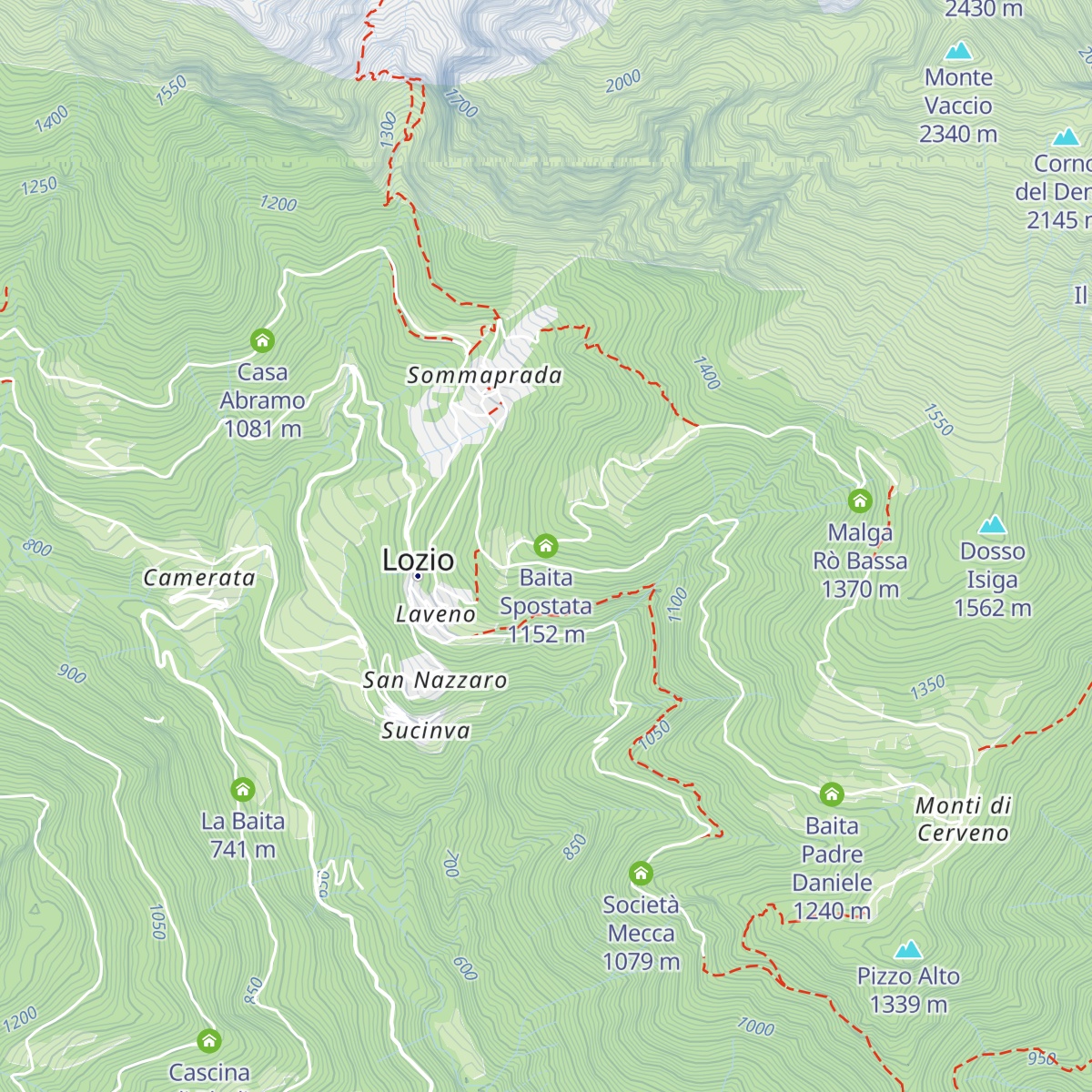 Baita Spostata map