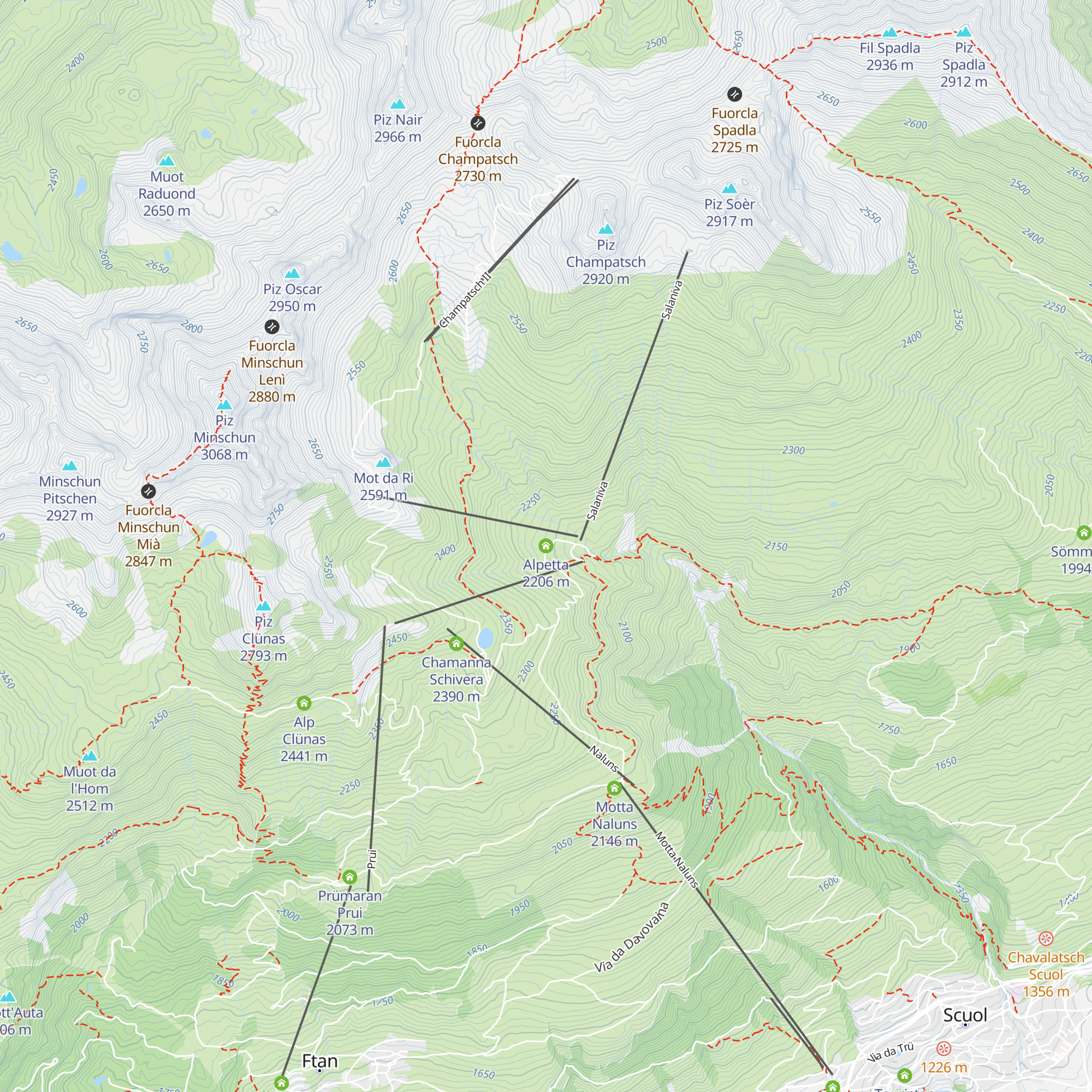 Alpetta map