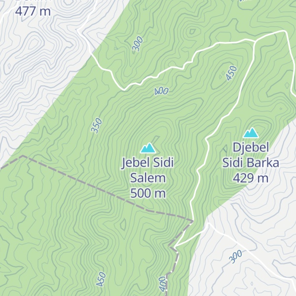 Map of Jebel Sidi Salem