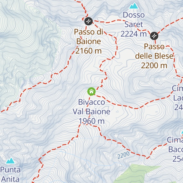 Map of Bivacco Val Baione