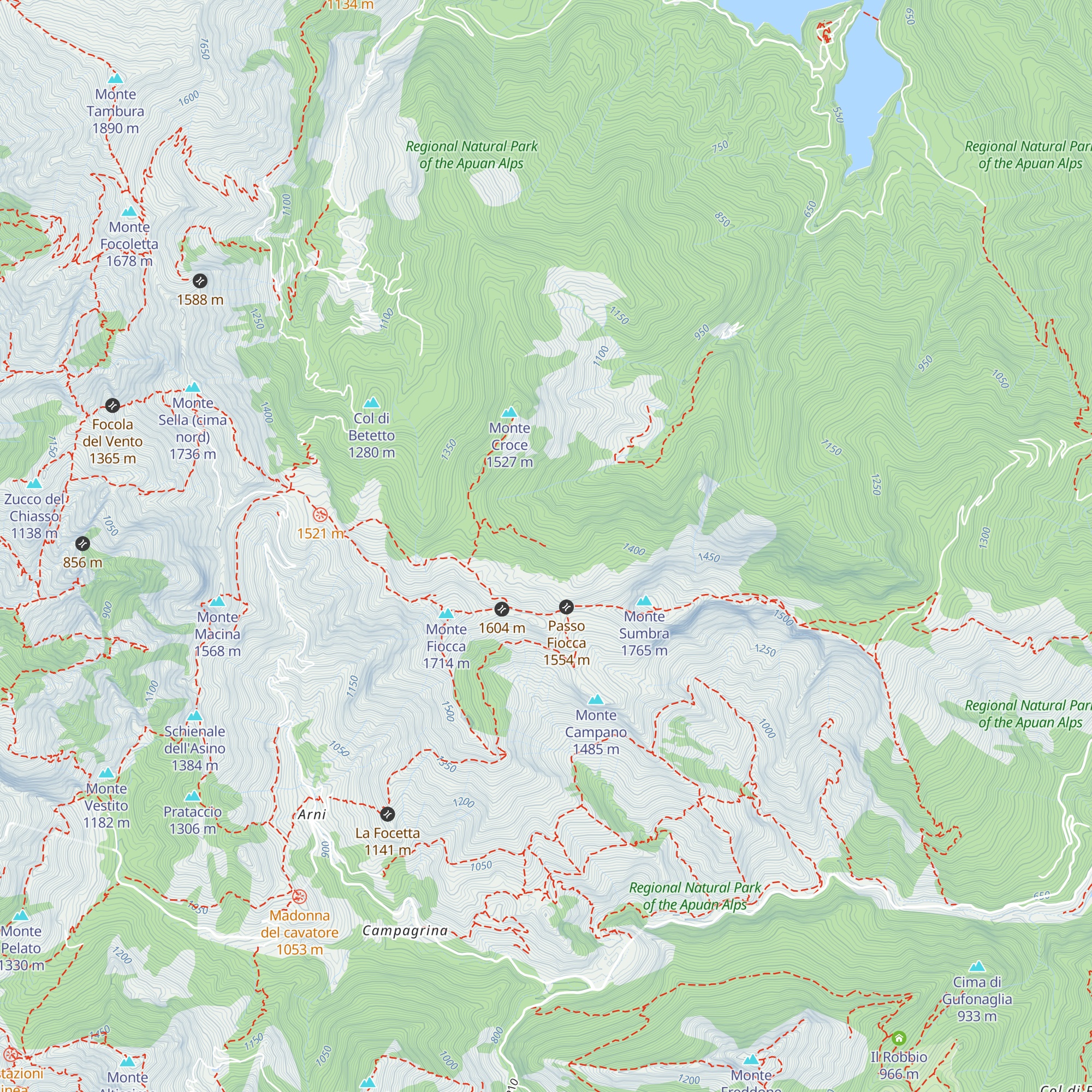 Grand hotel val Boana map