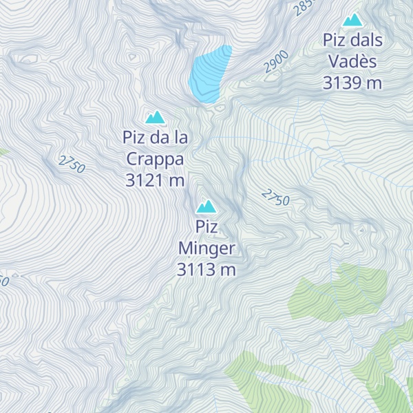 Map of Piz Minger