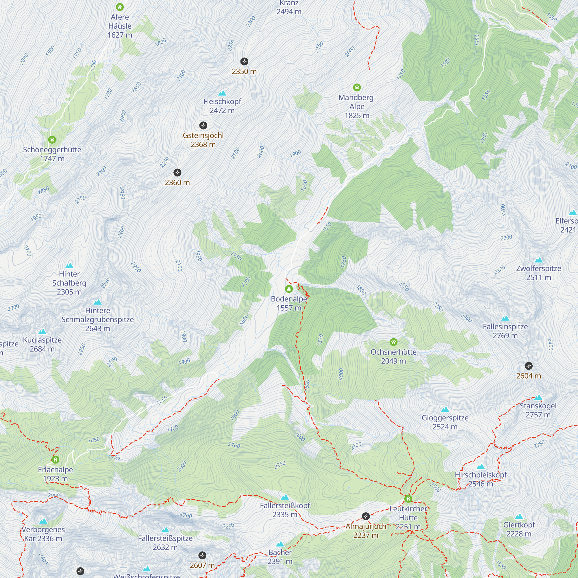 Bodenalpe map