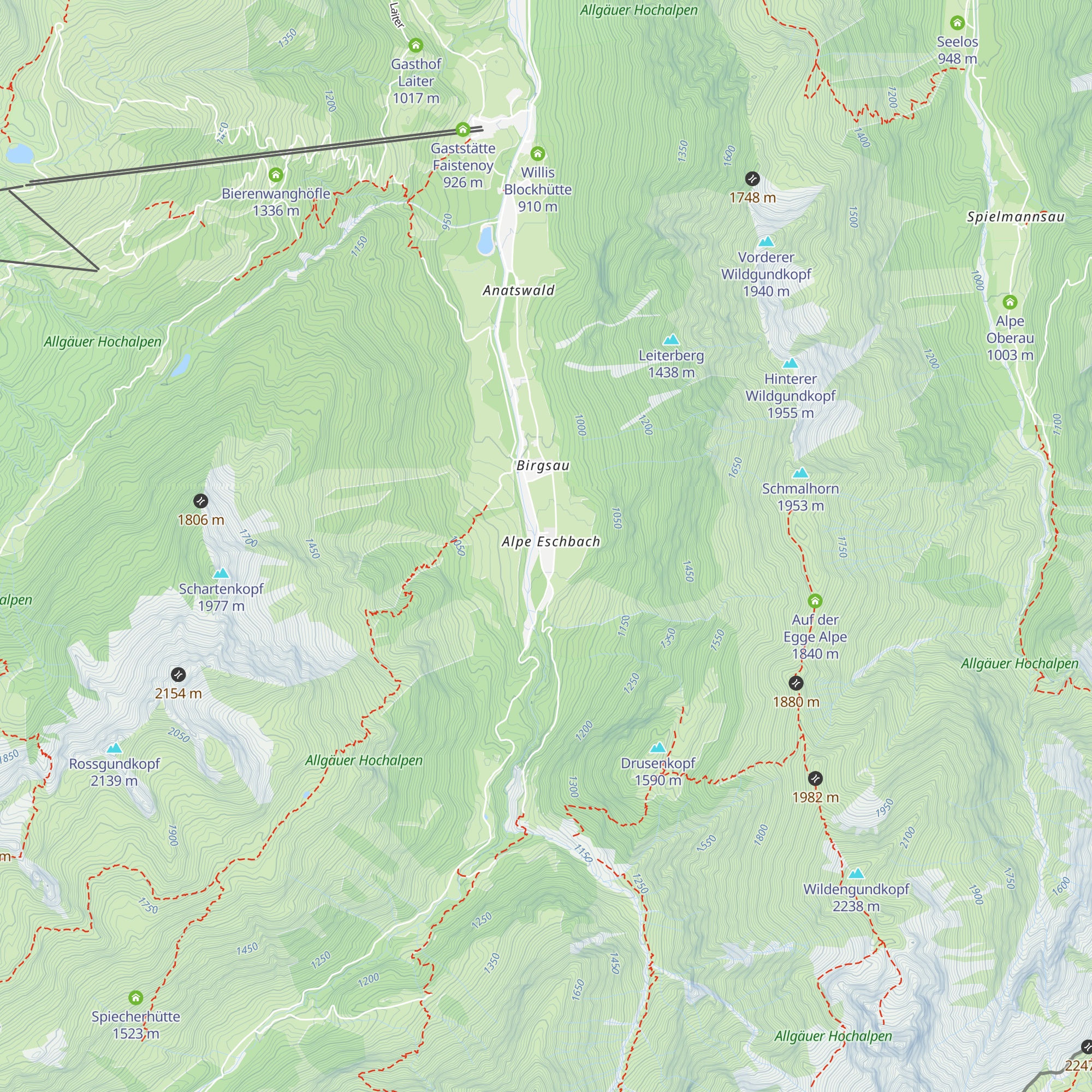 Alpe Eschbach map