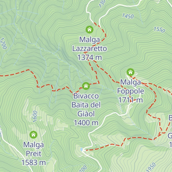 Map of Bivacco Baita del Giàol