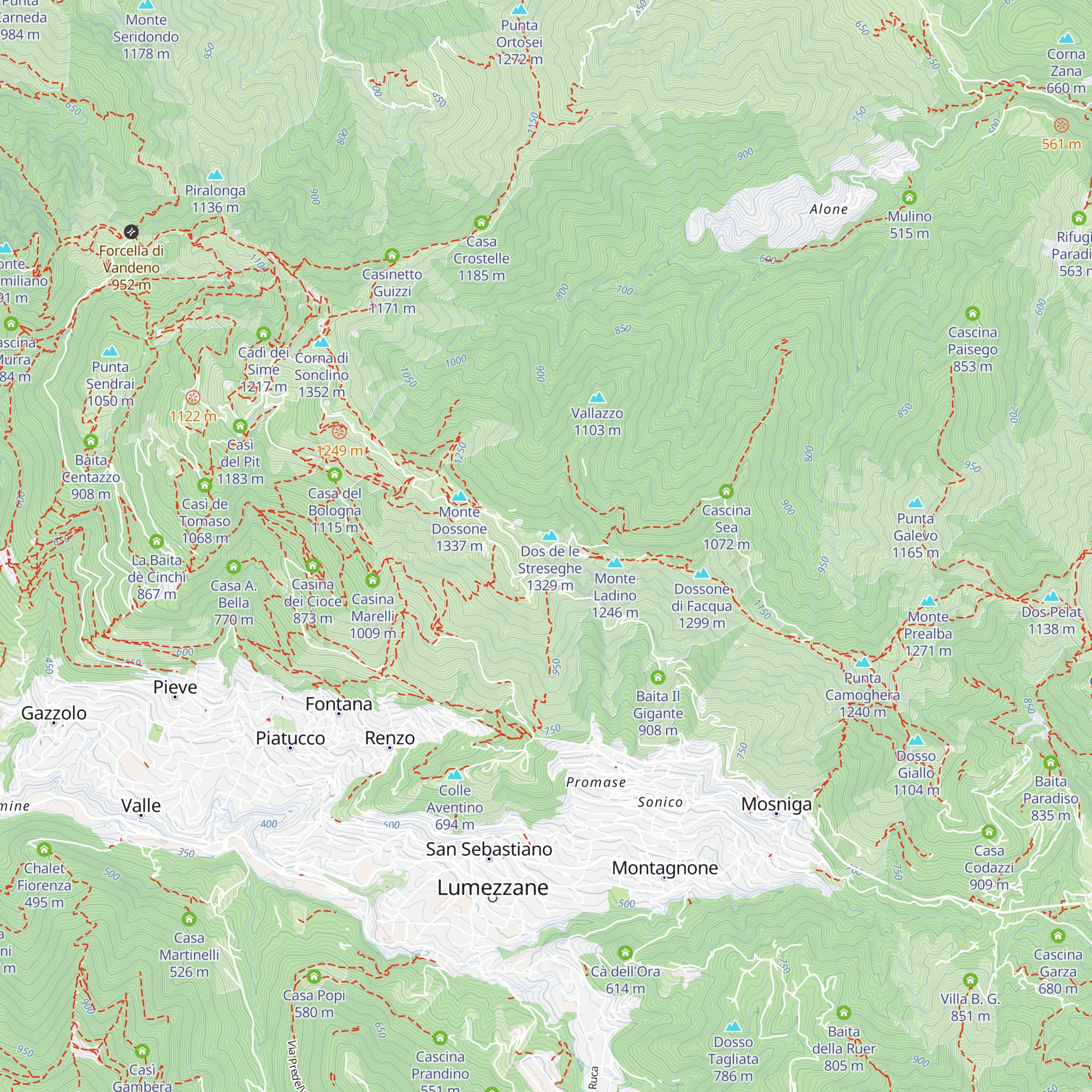 Baita Archet map