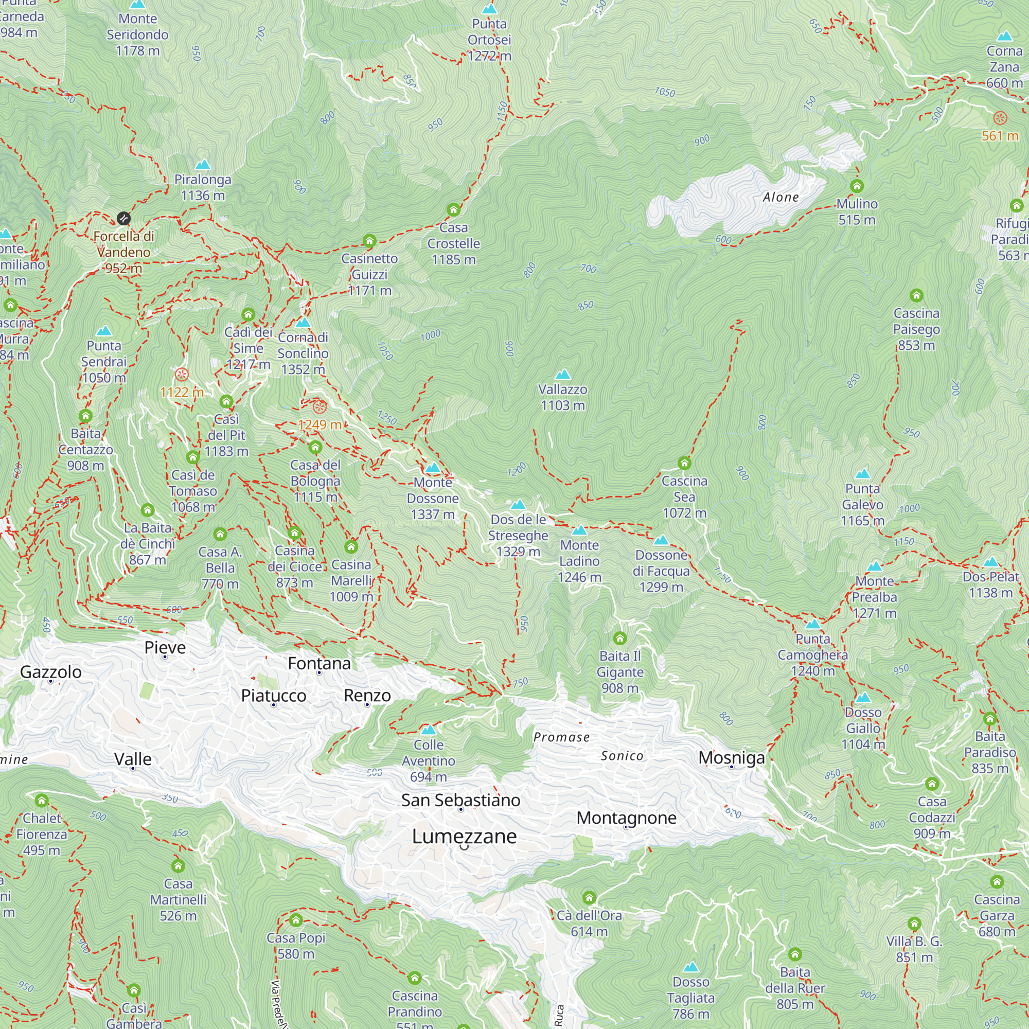 Baita Archet map