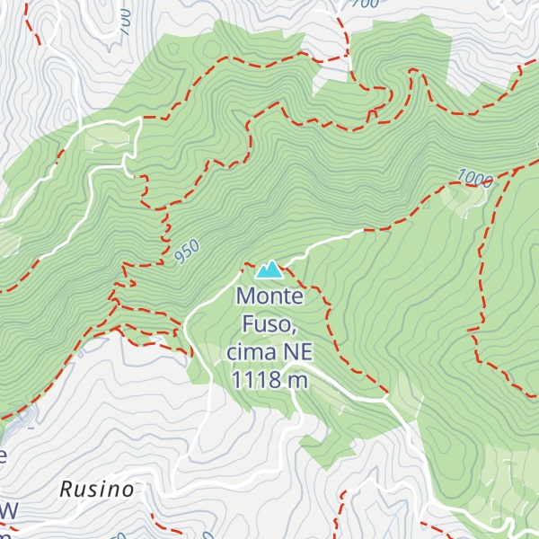 Map of Monte Fuso, cima NE