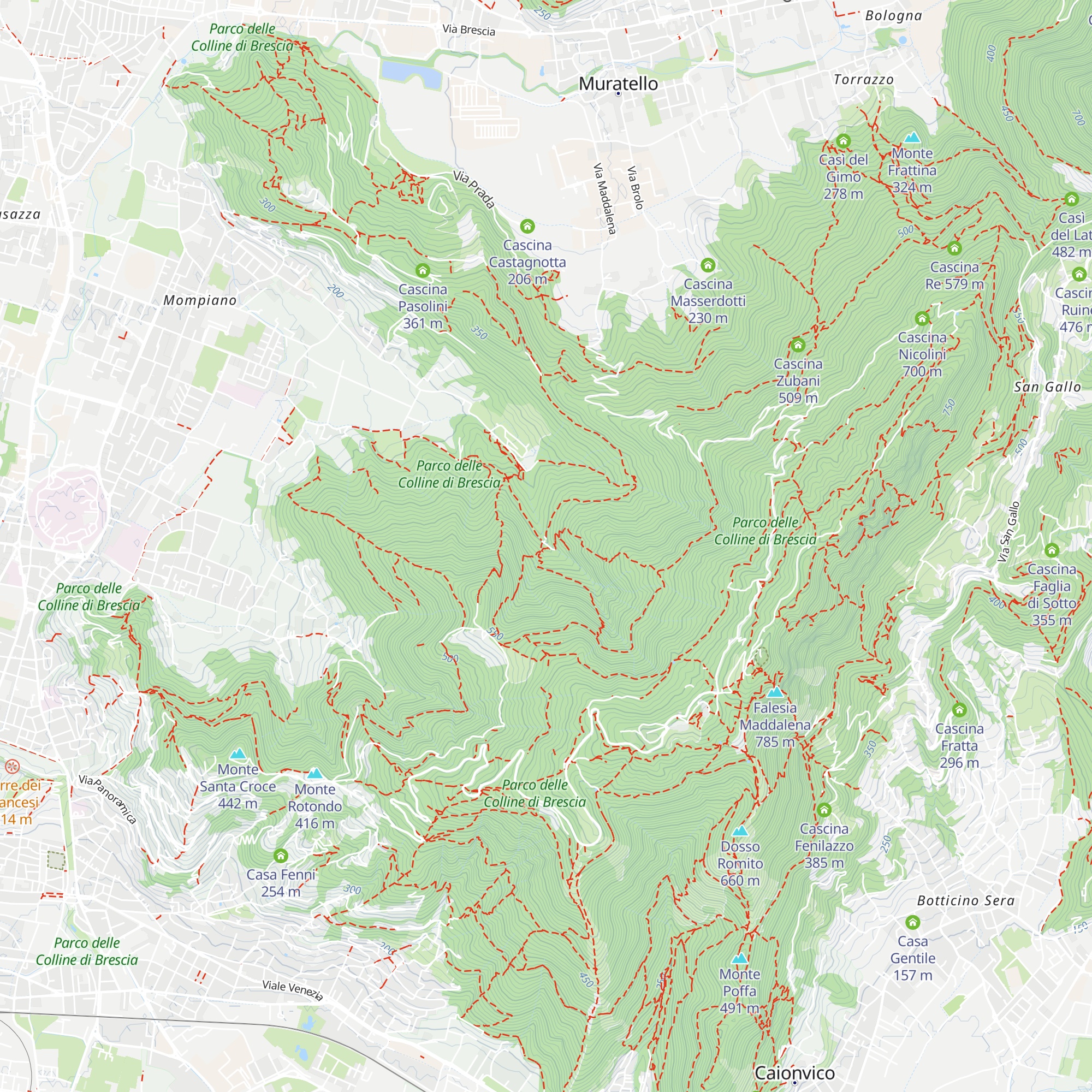 Rifugio Valle di Mompiano map