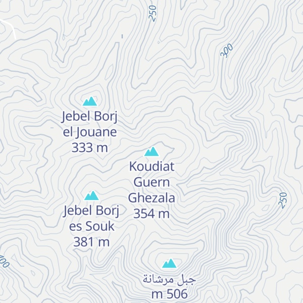 Map of Koudiat Guern Ghezala