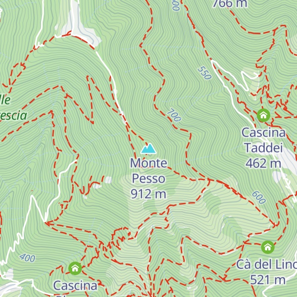 Map of Monte Pesso