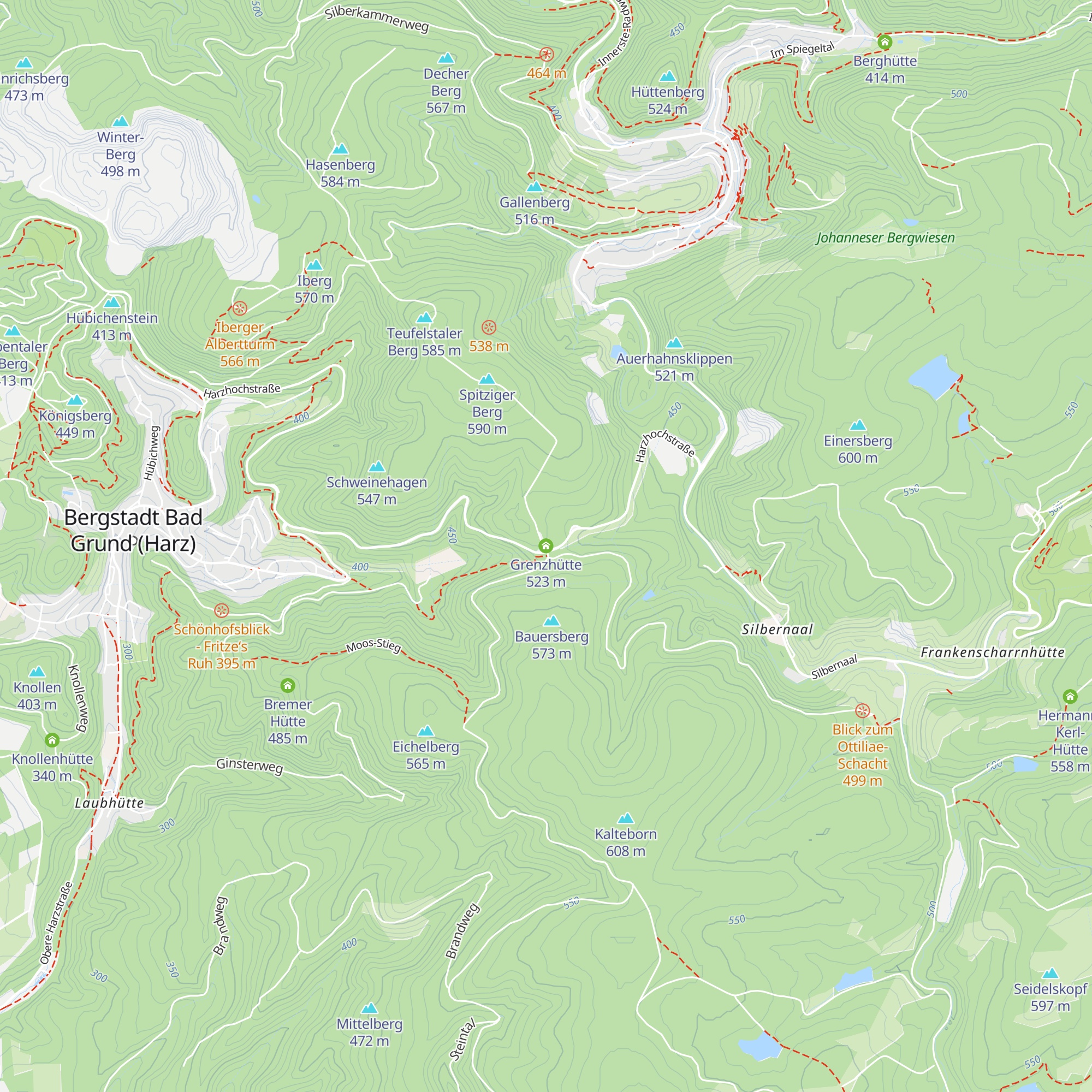 Grenzhütte map