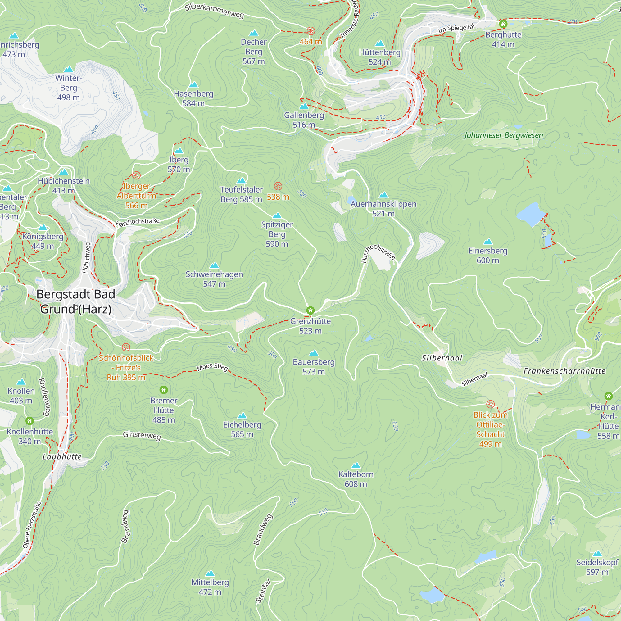 Grenzhütte map