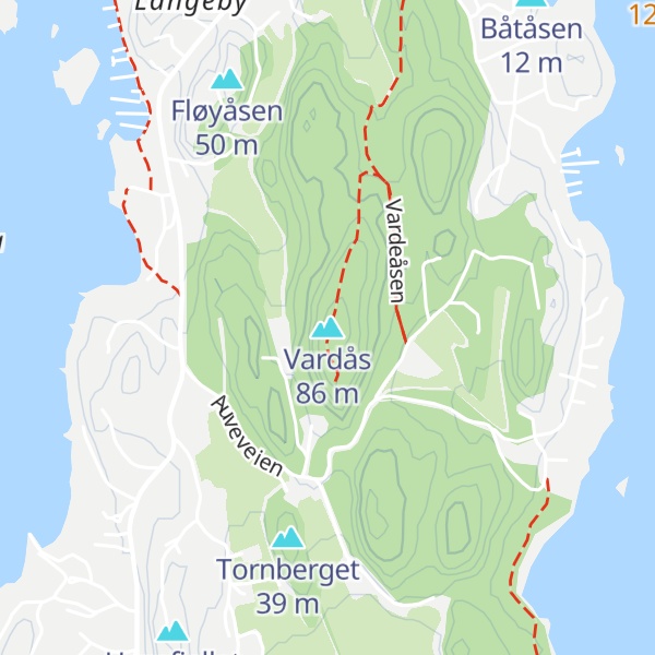 Map of Vardås