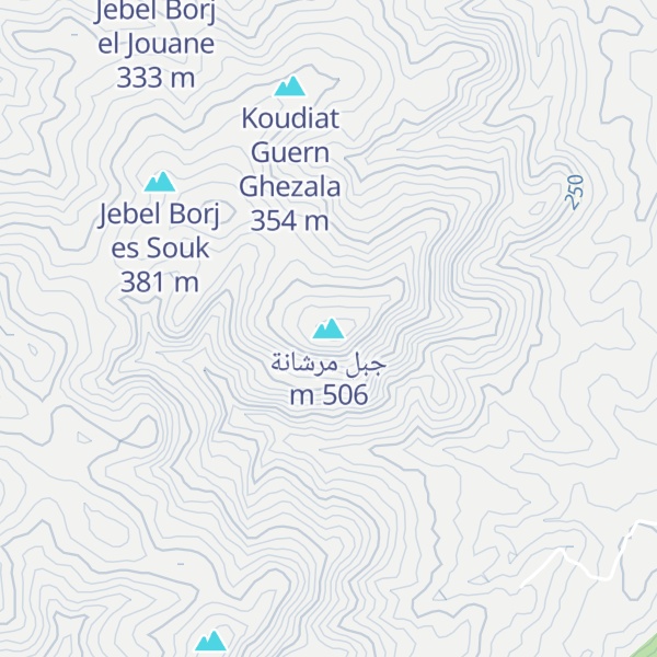 Map of جبل مرشانة