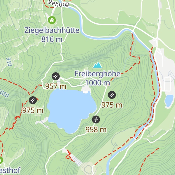 Map of Café-Restaurant Freibergsee