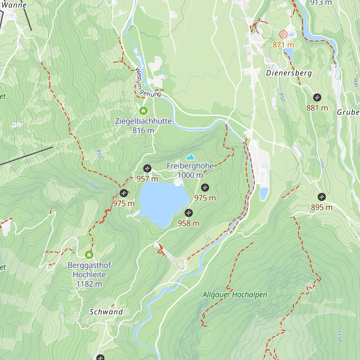 Café-Restaurant Freibergsee map