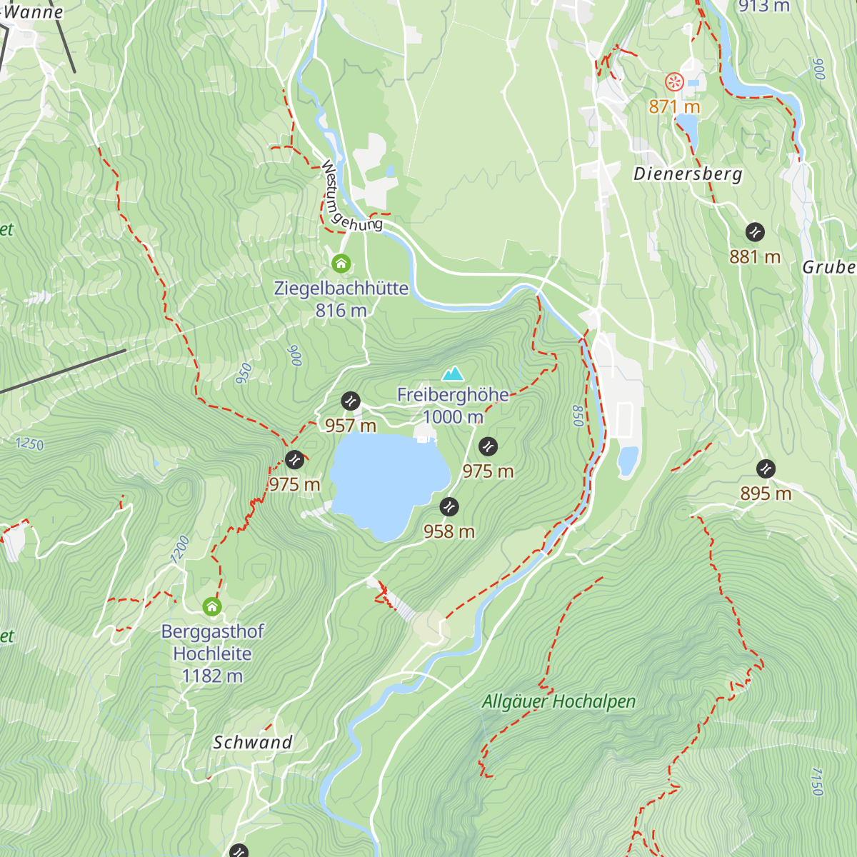 Café-Restaurant Freibergsee map