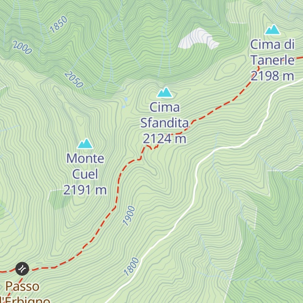 Map of Malga Cuel