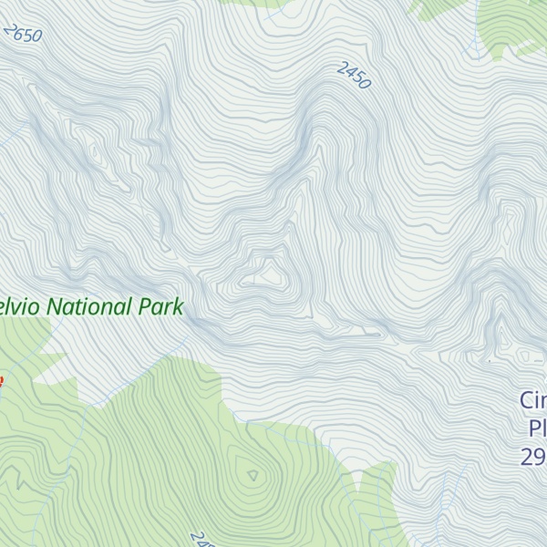 Map of Cima Ovest di Plator