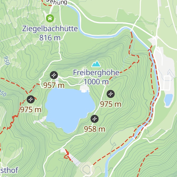 Map of Bootshaus Freibergsee
