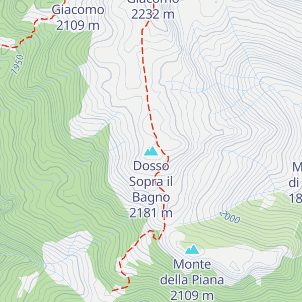 Map of Dosso Sopra il Bagno