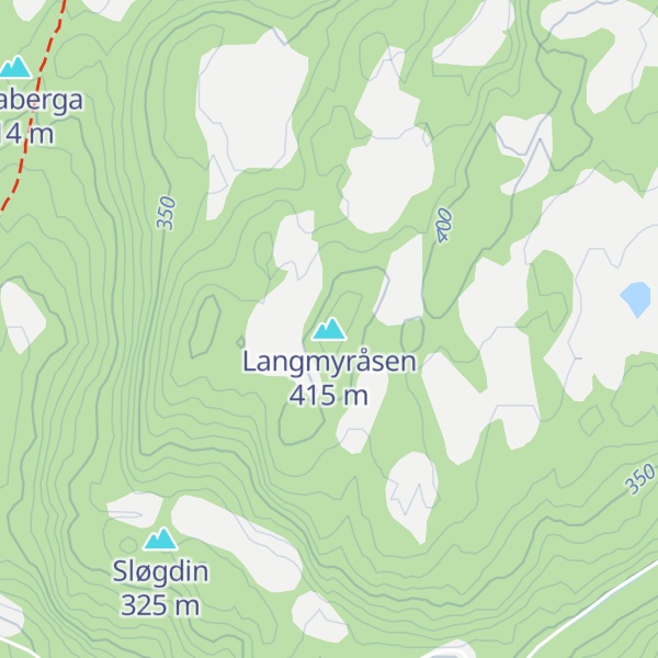 Map of Langmyråsen