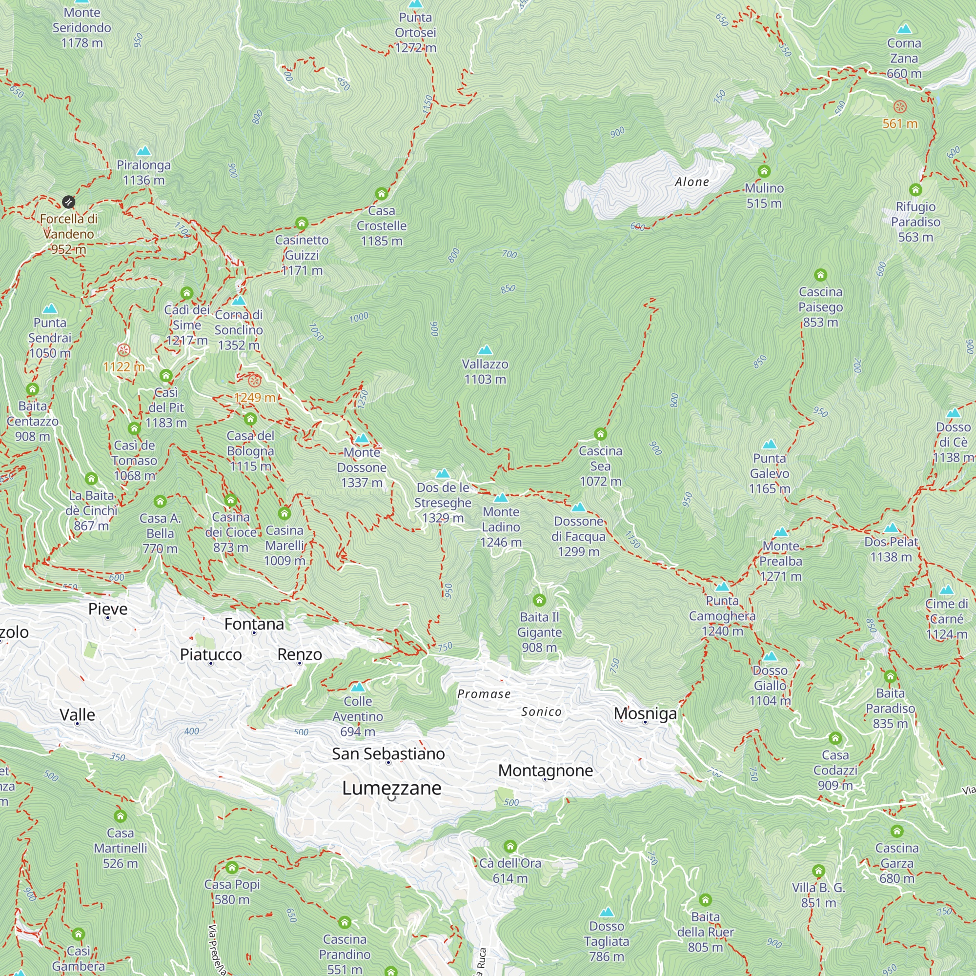 La Tana del Bocia map