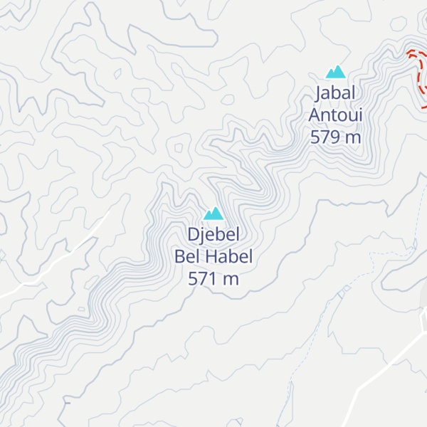 Map of Djebel Bel Habel