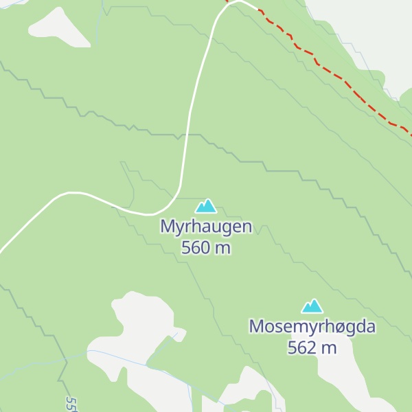 Map of Myrhaugen