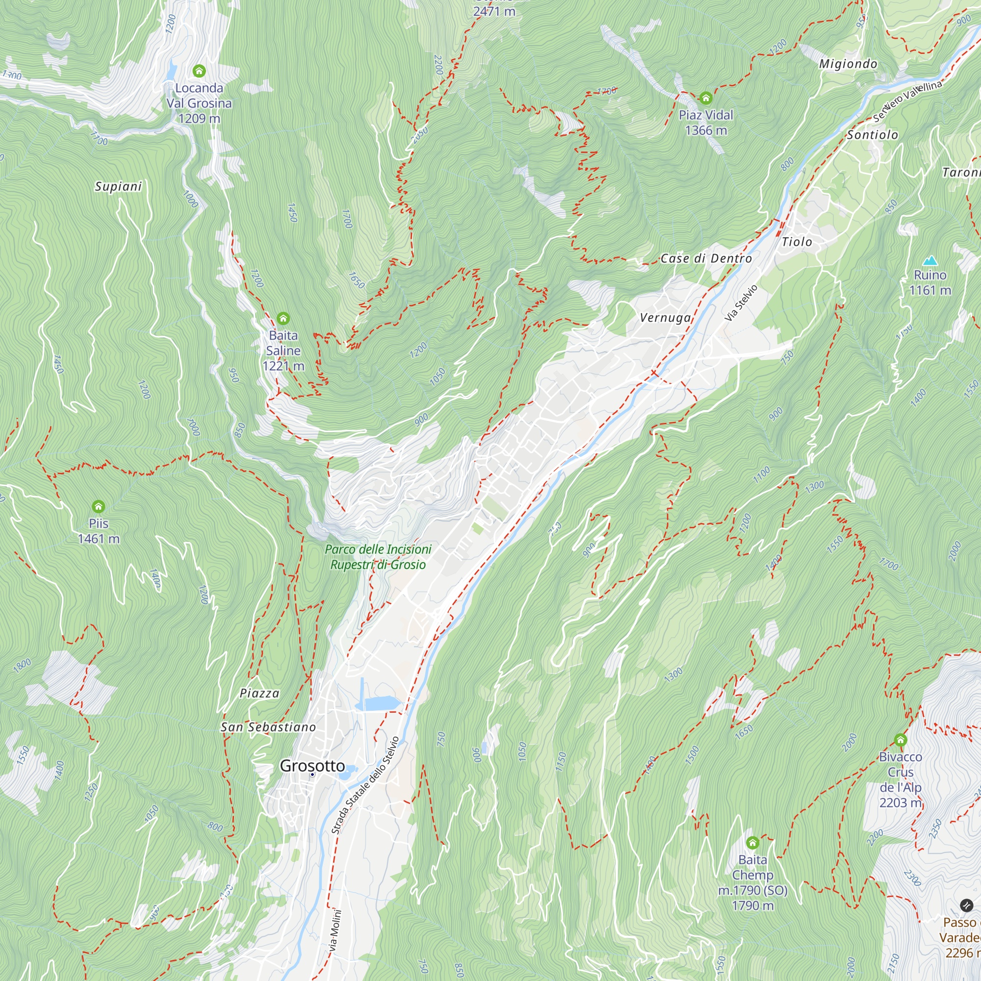 Hotel Sassella map