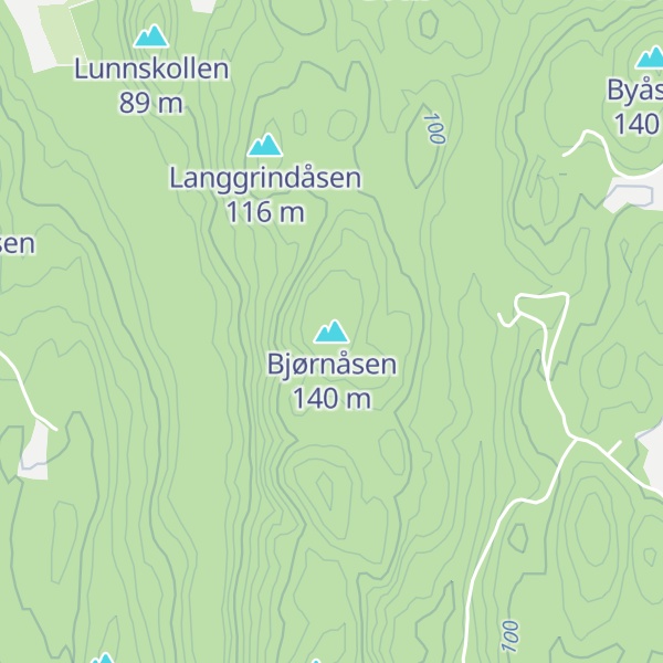 Map of Bjørnåsen
