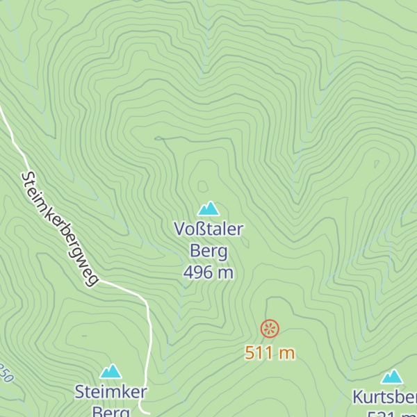 Map of Voßtaler Berg