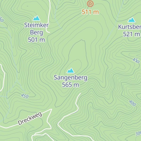 Map of Sangenberg