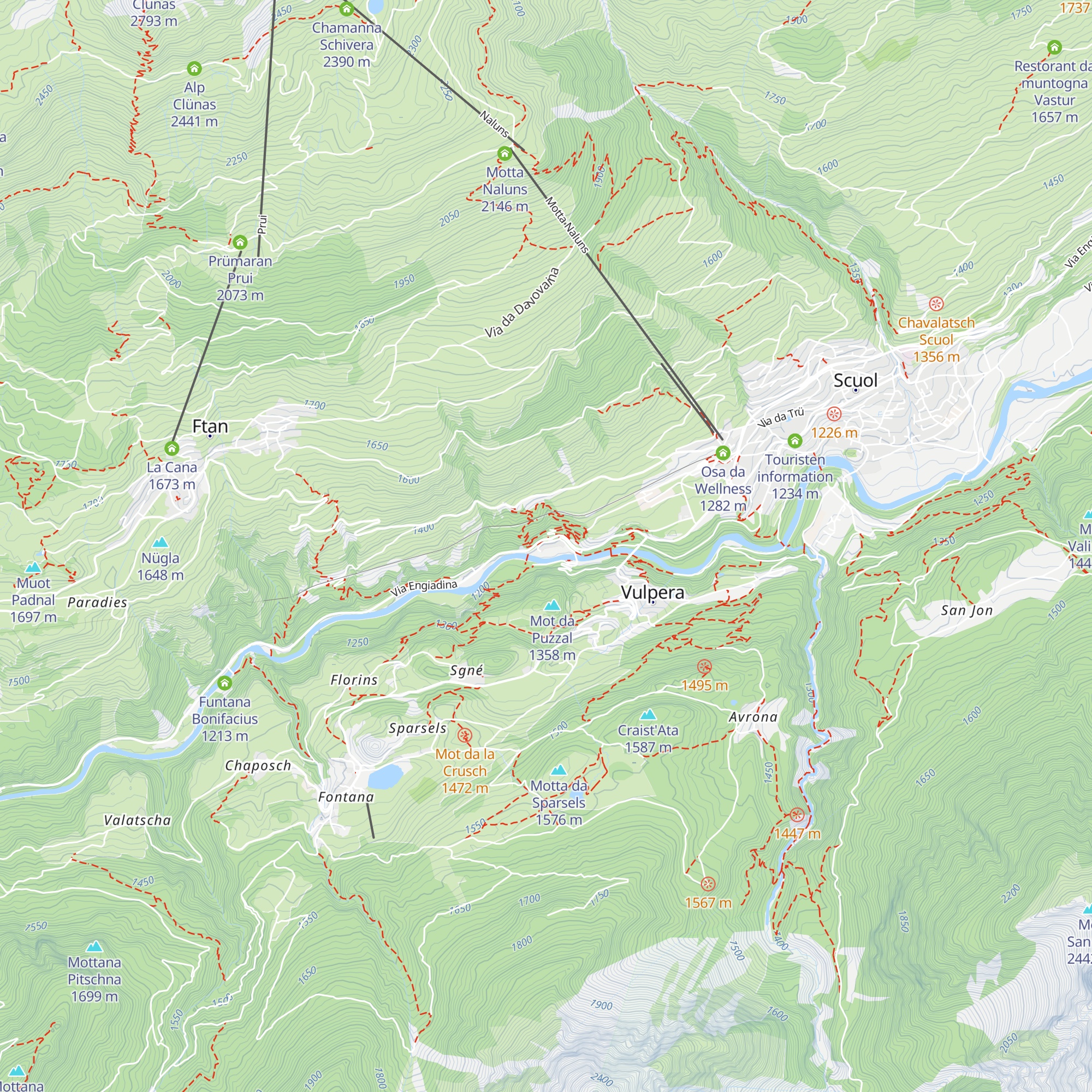 Grandhotel Scuol Palace map
