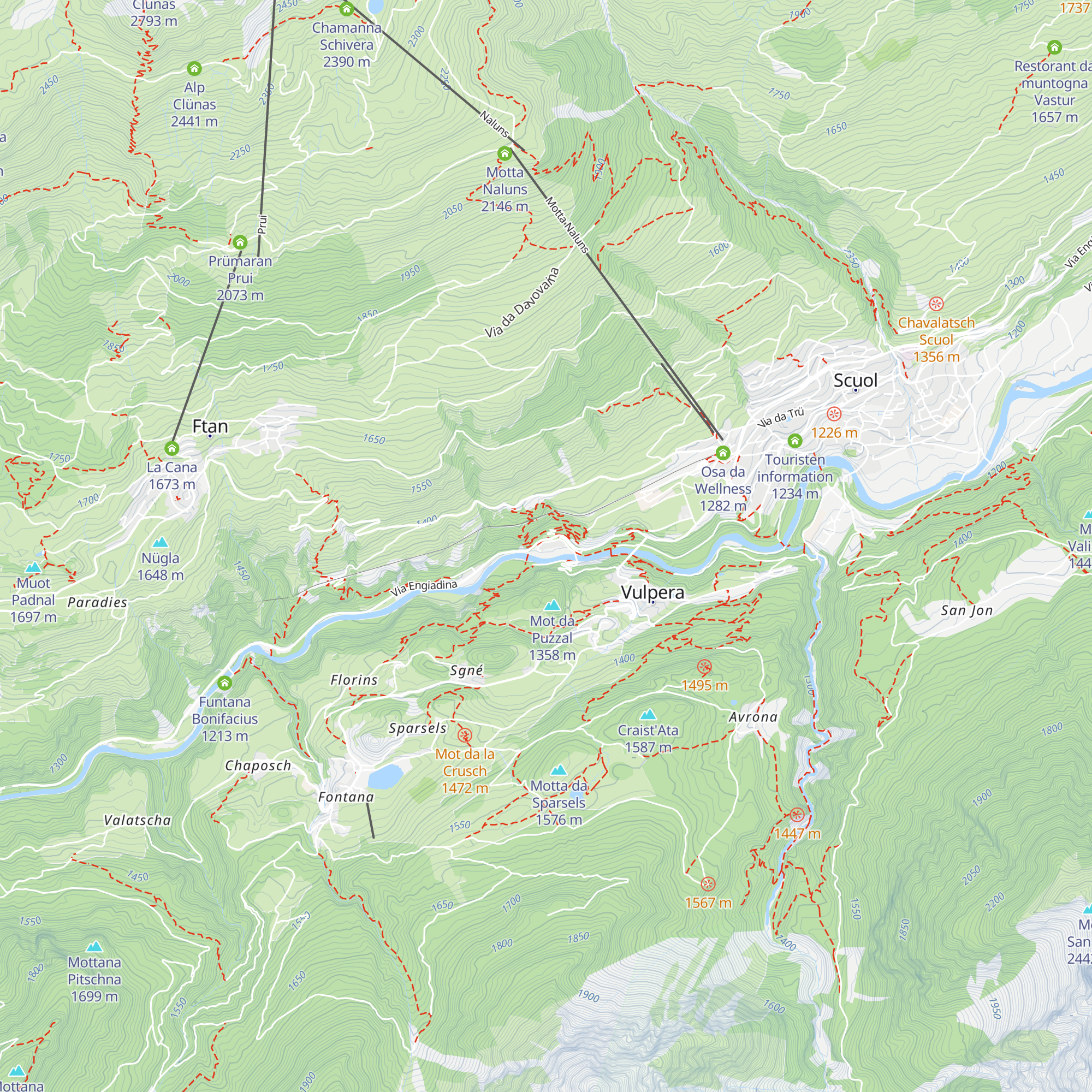 Grandhotel Scuol Palace map