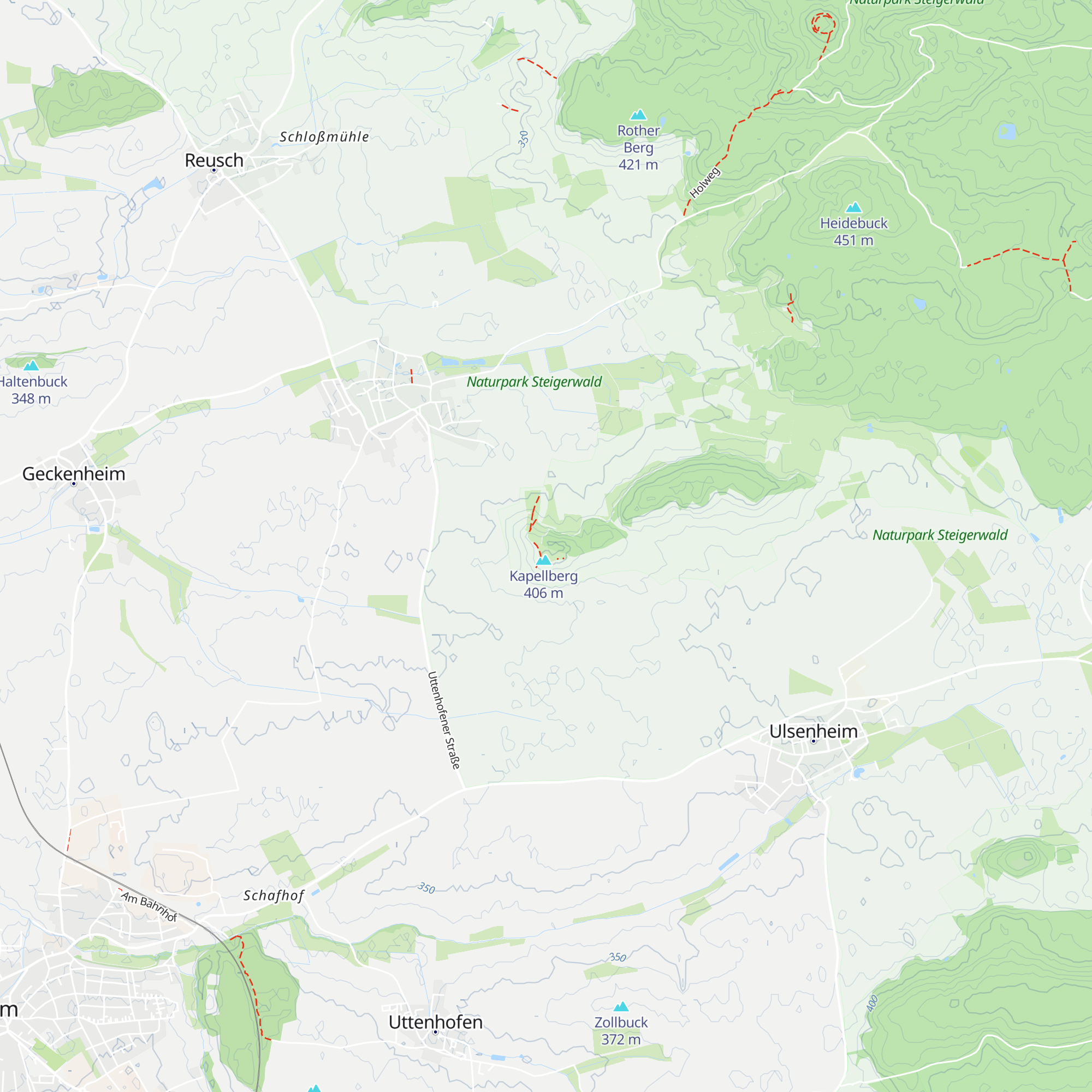 Wanderhütte Kapellberg map