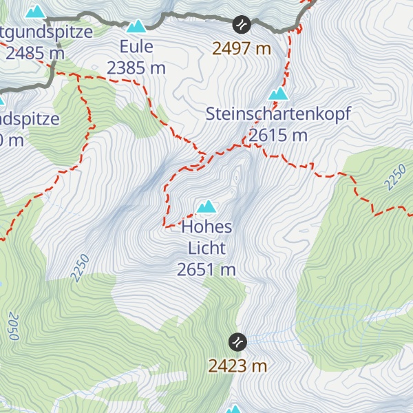 Map of Hohes Licht