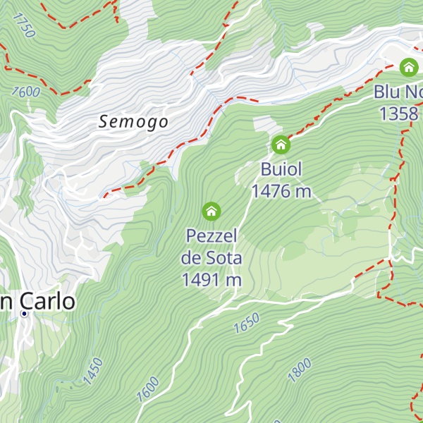 Map of Pezzel de Sota