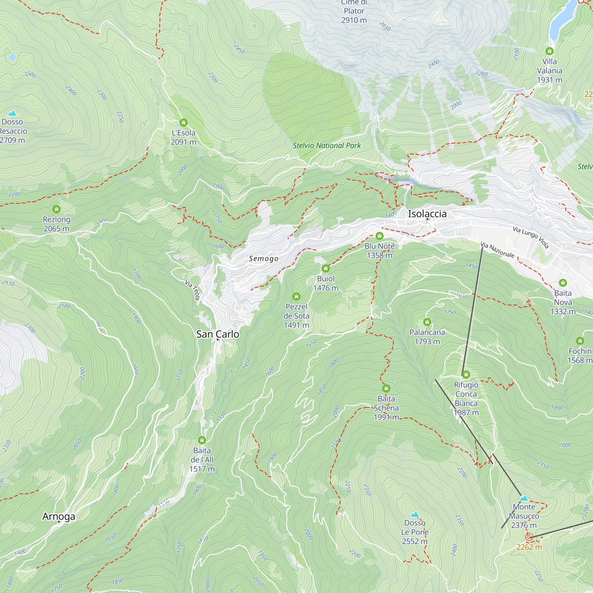 Pezzel de Sota map