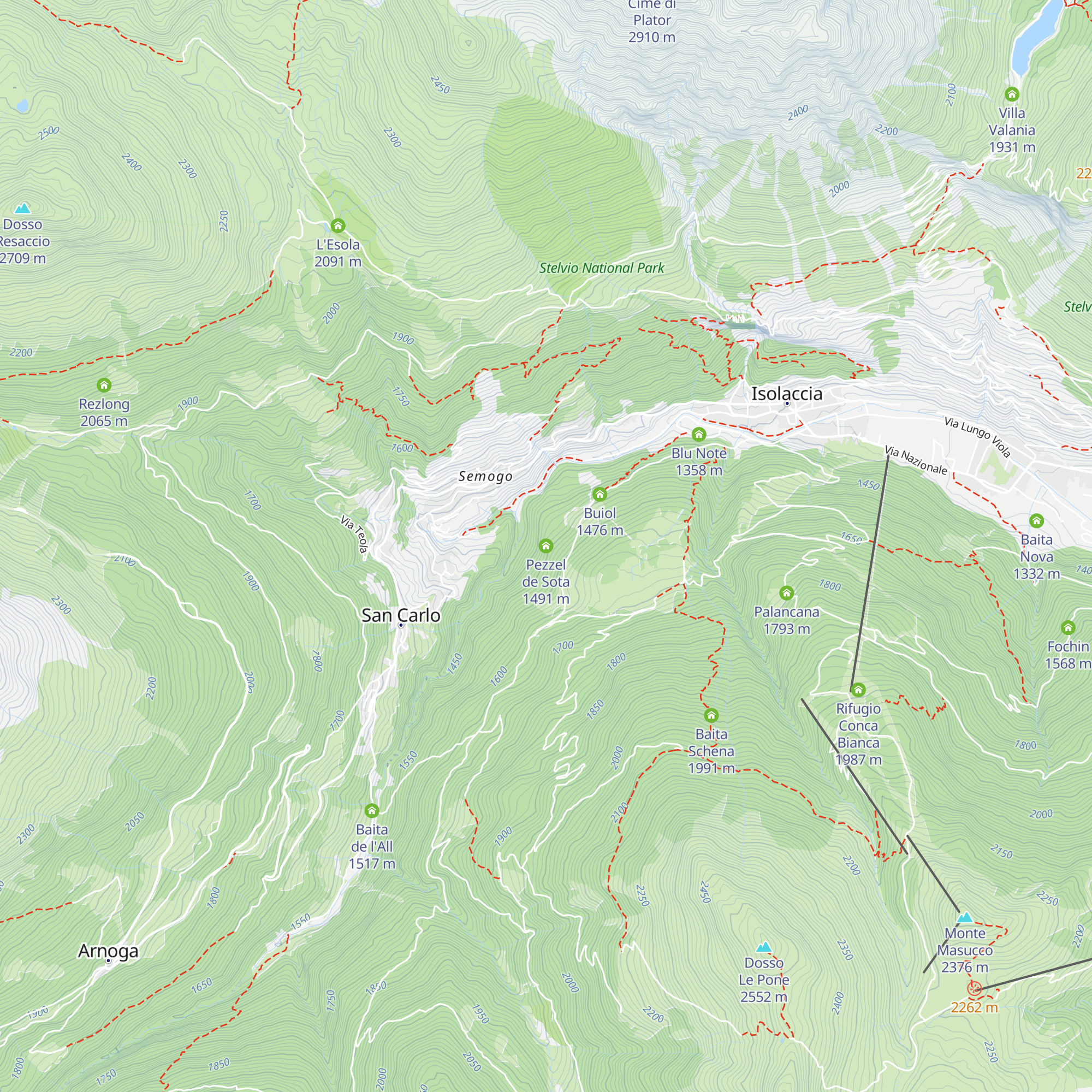 Pezzel de Sota map