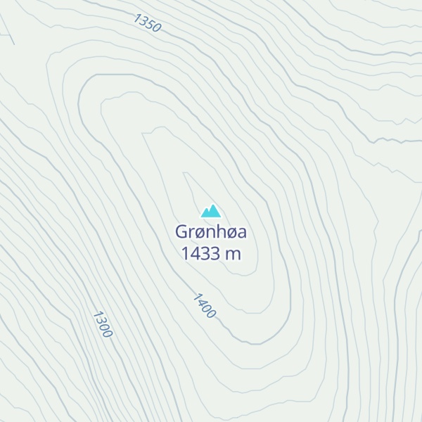 Map of Grønhøa